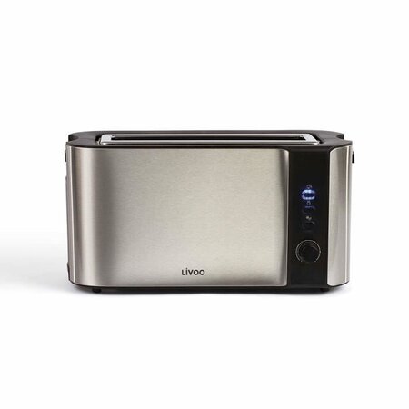 LIVOO  DOD155 Grille-pain électrique - Inox - Large fente