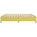 vidaXL Cadre de lit Vert 200x200 cm Tissu