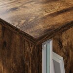 vidaXL Étagère à magazines Chêne fumé 68 5 x 30 x 45 cm