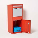Boîte à colis Large Rouge 2 portes Acier galvanisé SMART PARCEL BOX®