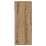 vidaXL Bibliothèque chêne artisanal 34x31x80 cm bois d'ingénierie