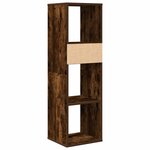 vidaXL Bibliothèque chêne fumé 34x31x112 cm bois d'ingénierie