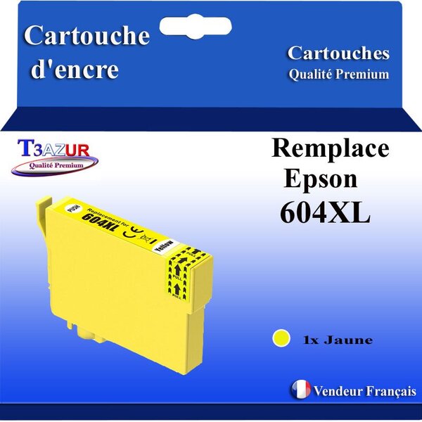 Cartouche compatible avec Epson 604 XL pour Epson WorkForce WF-2910DWF  WF-2930DWF  WF-2935DWF  WF-2950DWF Jaune