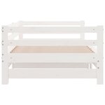 vidaXL Lit coulissant sans matelas blanc 80x200 cm