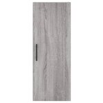 vidaXL Armoire murale sonoma gris 34 5x34x90 cm