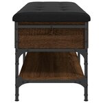 vidaXL Banc à chaussures chêne marron 102x42x45 cm bois d'ingénierie