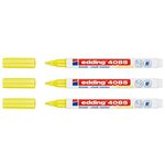 Marqueur Craie Liquide 4085 Jaune fluo Pointe Ronde 1-2 mm x 3 EDDING