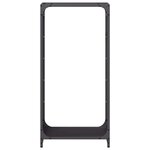vidaXL Portant de bois chauffage noir 44x28x90 cm