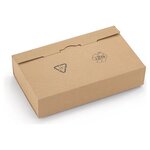 Boîte carton brune avec calage film 35 5x24x14 cm (lot de 50)