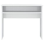 vidaXL Bureau Blanc brillant 90x50x74 cm Bois d'ingénierie