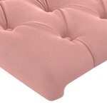 vidaXL Têtes de lit 2 Pièces Rose 100x7x78/88 cm Velours