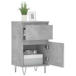 vidaXL Buffet gris béton 40x35x70 cm bois d'ingénierie