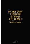 Document unique d'évaluation des risques professionnels métier (Pré-rempli) : Esthéticienne - Institut de beauté - Version 2025 UTTSCHEID