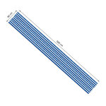 Lot de 2 brise-vue renforcés occultants hdpe haute densité 52 œillets + 4 cordons dim. 5l x 0 90h m bleu blanc rayé
