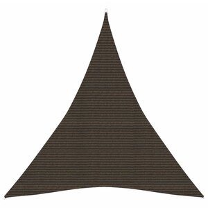 vidaXL Voile d'ombrage 160 g/m² Marron 5x7x7 m PEHD