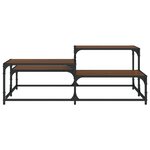 vidaXL Table basse chêne marron 107x107x40 cm bois d'ingénierie