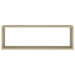 vidaXL Étagères cube murales 2 Pièces chêne sonoma bois d'ingénierie