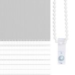 vidaXL Store zèbre gris clair largeur du tissu 75 9 cm polyester