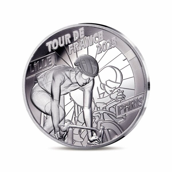 Tour de France 2025 – Départ / arrivée - Monnaie de 10€ Argent