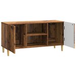 vidaXL Meuble TV Bois ancien 102 x 34 5 x 50 cm Bois d'ingénierie