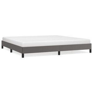 vidaXL Cadre de lit sans matelas gris 200x200 cm similicuir
