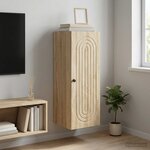 vidaXL Armoire Murale Chêne Sonoma 33 x 34 5 x 90 cm Bois d'ingénierie