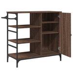 vidaXL Chariot de cuisine chêne marron bois d'ingénierie