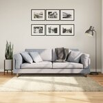 vidaXL Tapis shaggy PAMPLONA poils longs moderne doré 160x160 cm