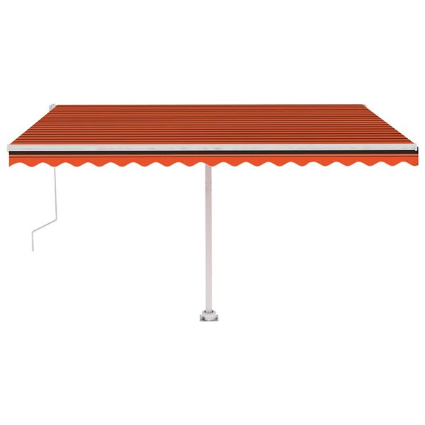 vidaXL Auvent automatique sur pied 450x300 cm Orange/marron