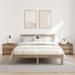 vidaXL Tables chevet 2Pièces chêne artisanal 50x40x43.5cm bois ingénierie