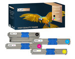 Qualitoner x4 toners 44469804 (noir + cyan + magenta + jaune) compatible pour oki