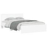 vidaXL Cadre de lit sans matelas blanc 120x200 cm