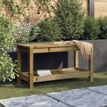 vidaXL Banc de jardin 82 5x35x45 cm bois de pin imprégné