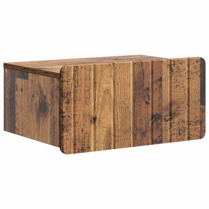 vidaXL Cabinet de chevet mural Bois ancien 49 x 34 5 x 24 cm