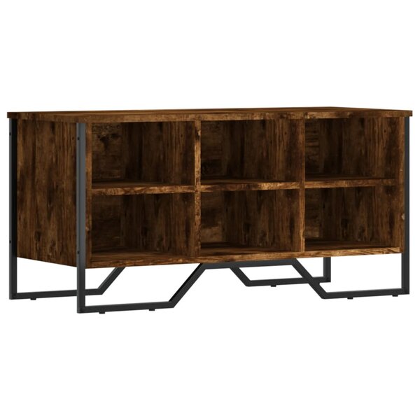 vidaXL Armoire à chaussures chêne fumé 90x38x45 5 cm bois d'ingénierie