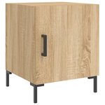 vidaXL Tables de chevet 2 Pièces chêne sonoma 40x40x50 cm bois ingénierie
