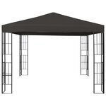 vidaXL Belvédère 3x3 m Anthracite