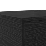 Tiroirs de lit vidaXL Noir 200x36 5x16 5 cm en bois d'ingénierie