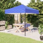 vidaXL Tente de réception pliable Bleu 2x2 m