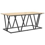 vidaXL Table basse Chêne Sonoma 100x50x40 cm en bois d'ingénierie et métal