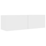vidaXL Ensemble de meubles TV 4 Pièces Blanc Bois d'ingénierie