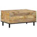 vidaXL Table basse 80x54x40 cm bois de manguier massif