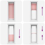 vidaXL Store plissé rose 50x150 cm largeur du tissu 49 4 cm polyester