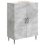 vidaXL Buffet Gris béton 66 x 34 5 x 89 5 cm Bois d'ingénierie