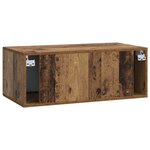vidaXL Meuble TV mural 59 5 x 31 cm Bois ancien Bois d'ingénierie