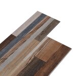 vidaXL Planches de plancher PVC 4 46 m² 3 mm Autoadhésif Multicolore