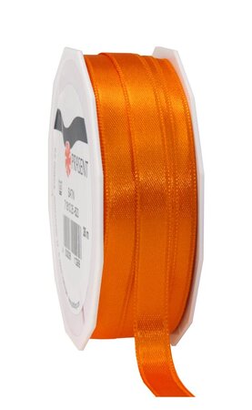 Satin double face 25-m-rouleau 10 mm orange