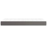 vidaXL Matelas de lit à ressorts ensachés Gris 100x200x20cm Similicuir