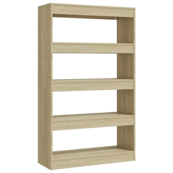 vidaXL Bibliothèque/Séparateur de pièce Chêne sonoma bois d'ingénierie