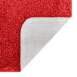 Tapis de bain U-Shaped Rouge 50x50 cm Polypropylène Antidérapant